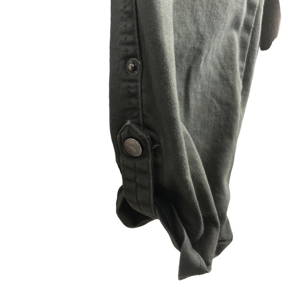 Democracy Ab Solution Cropped Cargo Pants with Roll Up Legs Size 12 Green - Picture 5 of 14